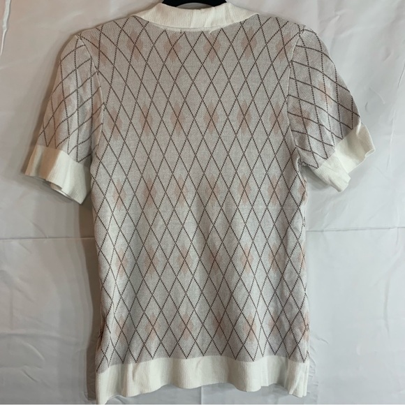 NWT Belldini Women's Black Label Short Sleeve Johnny Collar Sweater, size S - Picture 9 of 10